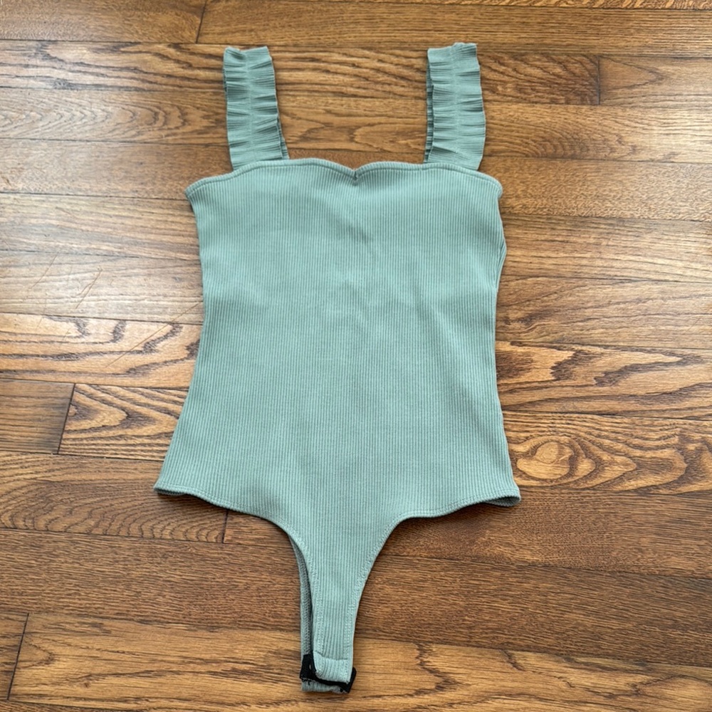New olive green bodysuit
